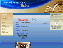 Tablet Screenshot of knihovna.obec-tlucna.cz