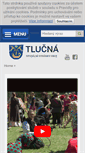 Mobile Screenshot of obec-tlucna.cz