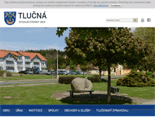 Tablet Screenshot of obec-tlucna.cz